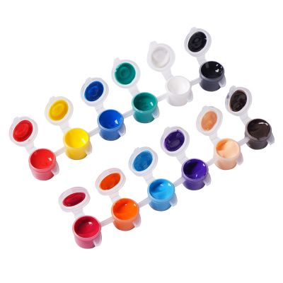 High quality cheap price acrylic color paint free sample 500ml waterproof full acrylic paints set with brush for artist using