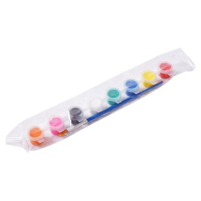 Amazon Hot Selling 3ml 5ml 7ml and 6 12 Colors cheap mini strip pot kids acrylic color paint quick drying ECO paint with brush
