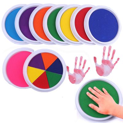 Kids DIY Graffiti Safe Easy Wash Handprint Painting Acrylic Finger Paint Set For Painting