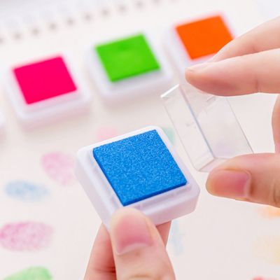 Kindergarten Multi-color Scrap booking Vintage Crafts Ink Pad for kids DIY finger paints link pad for children and babies