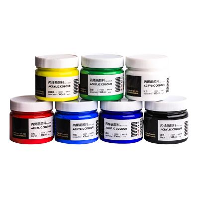 Professional acrylic leather paint cans canned hold a variety of 18/24/36 colors of textile paint dye silk fabric paint