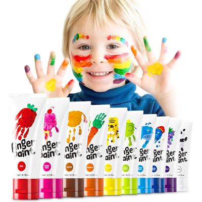 Washable children's finger paint1-3 children's safe non-toxic finger painting bath paint children's art painting supplies