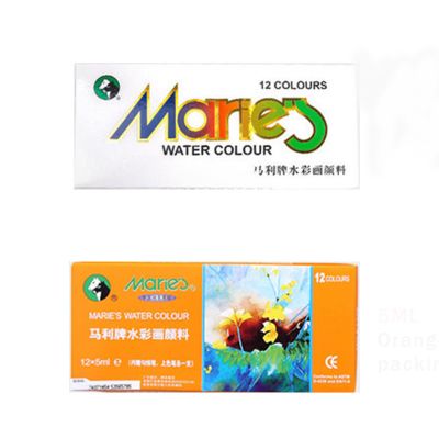 Marie's 5ml 12ml 12/18/24/36 colors wholesale Aluminum Tube watercolour Paint Set