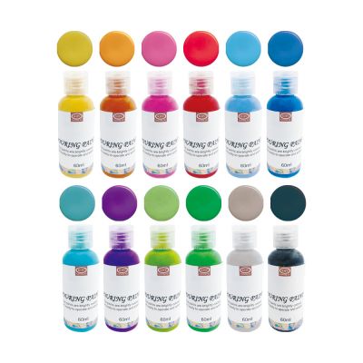 Factory wholesales 12 color casting liquid acrylic paint sets with drawing board for art practice