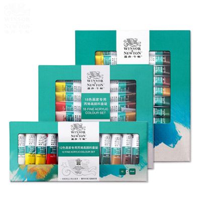 Winsor & Newton 12/18/24 colours 10ml wholesale artist professional plastic tube acrylic paint set