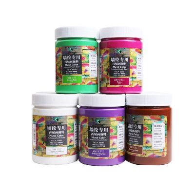 Maries A5500 500ml 34 colours wholesale artist professional acrylic colour paint for exterior wall paint