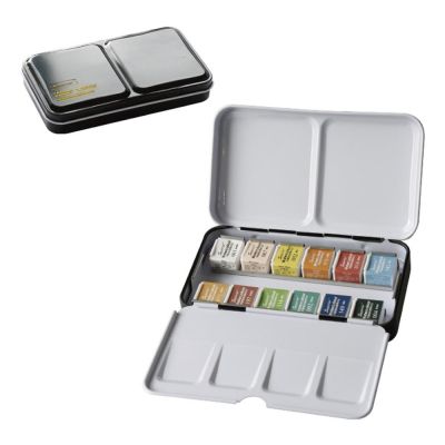 Superior/set - 12/24/36/48 colours professional transparent pigment solid watercolor paint with water ink brush set