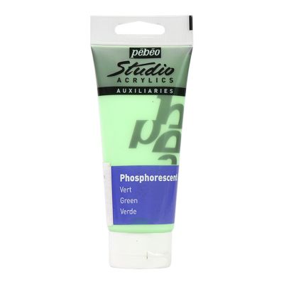 Pebeo 5 color 100ml phosphorescent glowing bright fluorescent color acrylic gel paint