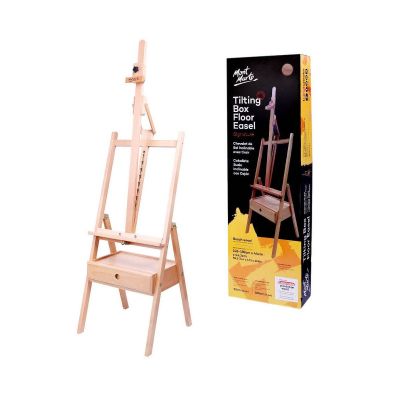 Mont Marte art easel,artist easel, easel stand - Tilting Box Floor Easel wood Beech
