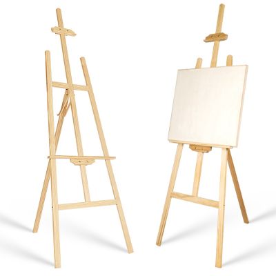 Multi-functional easel wood standing easel sketch learning triangle painting easels