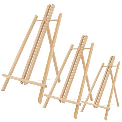 New Cheap Wooden Folding Wholesale Kids Table Top Easel Professional Mini Wood Display table Easels