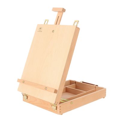 High Quality French Sketch Tabletop Wood Easel Box