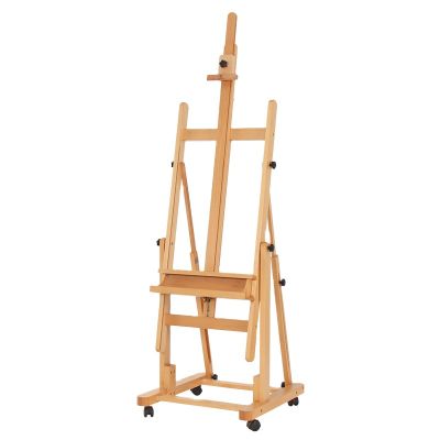 High Quality Studio Professional Heavy Duty Wooden Stand Easel With Casters Drawer
