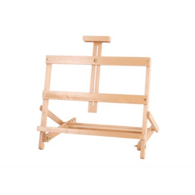 Small Tabletop Wooden H-Frame Studio Easel Adjustable Beechwood Art Stand Small Table Easel