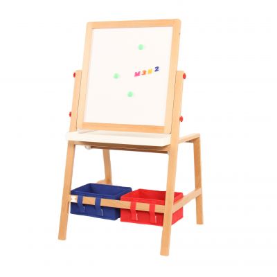 Double Sided Adjustable Kids Easel Drawing Board Double Magnetic Display Art Easel