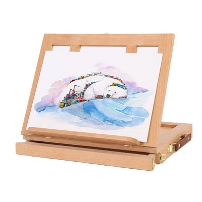 Artist Easel with Storage Drawer Adjustable Folding Wooden Folding Easel 