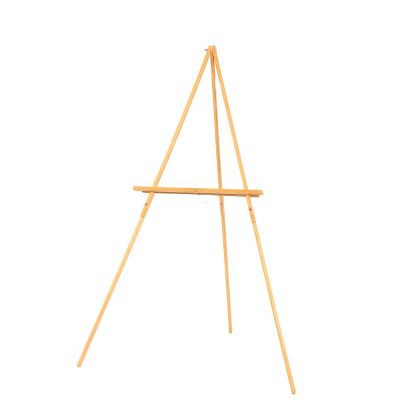 Tripod Easel Adjustable Artist Easel Stand Solid Beech Wood Portable Collapsible Tripod Painting Wreath Easel WJ-7