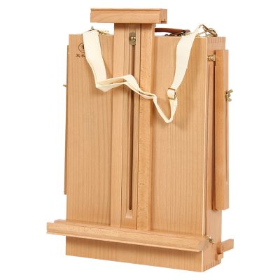 Artist Sketch Box and Table Easel - Portable, Multi Media, Adjustable Angle with Storage Compartments - Oiled Beech Wood