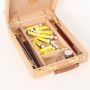 Studio Sketch Box Easel- Solid Beech Wood Universal Design Adjustable Tabletop Sketchbox Easel Round Corner Box
