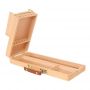 Wooden Box Flip Opening Artist Brush & Tool Box Drawing Painting Beechwood Box