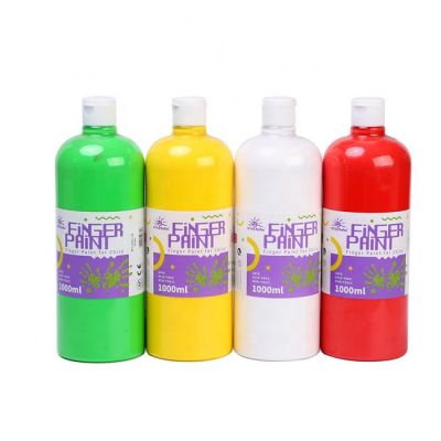 CE Approved Kids Finger Paint Colors DIY Washable Tempera Paint Colors 1 L