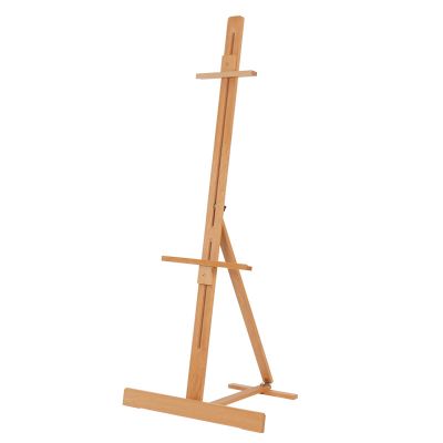 Desain Inovatif Kustom Sederhana Portable Beech Display Easel Adjustable Display Easel I- Frame