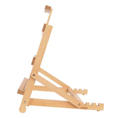 Meja Kayu H-Frame Studio Kuda-kuda Adjustable Beechwood Art Stand Meja Kecil Kuda-kuda