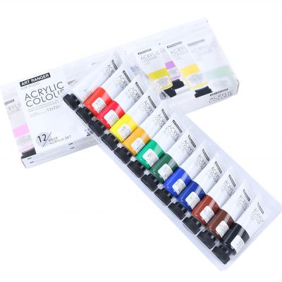 Art Rangers Water-Based Acrylic Paint Set Acrylic Colors Nail Paint 22 ml *12 Colours Kit Acrylic