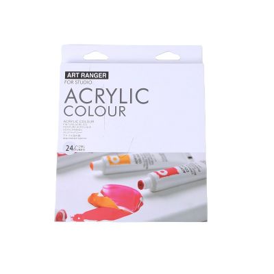 Art Rangers Acrylic Paint Set 24 Colours Paint Kit Quality Acrylic Colors