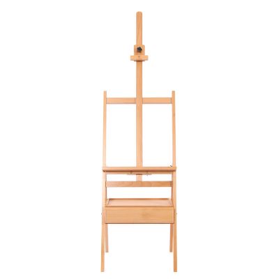 Adjustable Studio Easel with Beech Wood Natural Wood Color Walnut Brown Easel Stand with Drawer