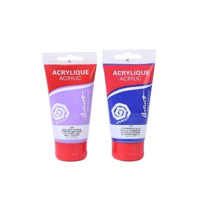 ACRYLIQUE COLOUR PAINTS ACRYLIC TUBE NON-TOXIC WATER-BASED 75 ML ACRYLIC PAINT