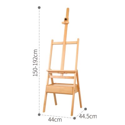 Top Quality Wood Easel with Drawer Big Studio Box Easel For Painting Drawing Beech Wood Artist Easel