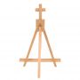 2022 hot selling custom size wooden Tripod Desk Stand Display Wood Foldable Easel painting supplies outdoor and studio