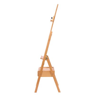 Studio Easel Stand High-end Level Professional Artists Painting Easel Adjustable Beech Walnut Wood Easel