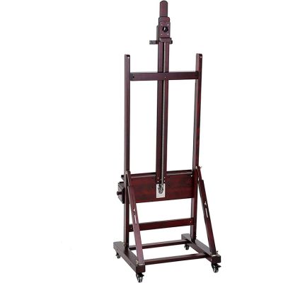 Rosewood Finish Deluxe Crank Adjusting Studio Easel Display Easel Holds Canvas Art