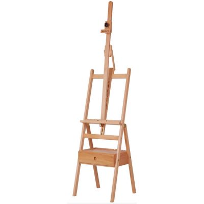 Forward Tilt Studio H-Frame Easel with Art Supply Storage Drawer