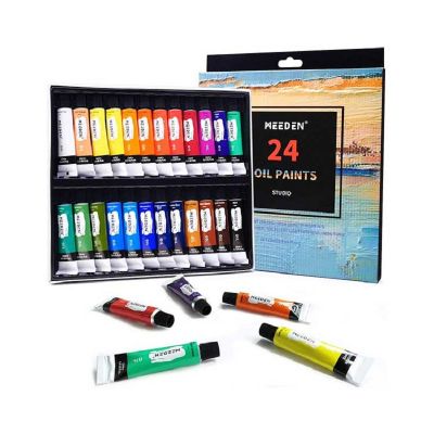 Oil Paint Set,Vibrant Non Toxic Oil Painting Set for Students