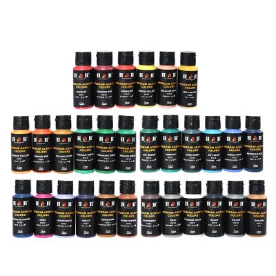professional 30Colors 60ML Acrylic Paint Bulk