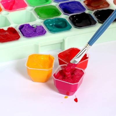 Art Supplies 30ml 24 Colors Gouache Paints Set in Jelly Gouache Paint