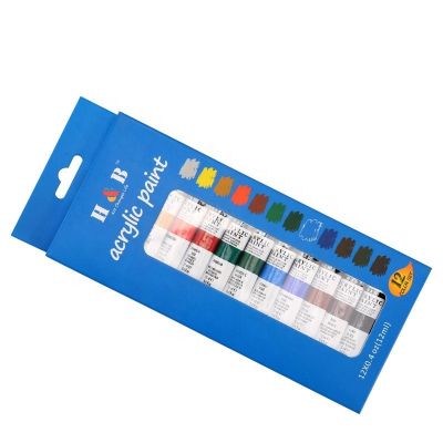 12 colors 12ML artist diy acrylic paint set