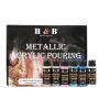 13pcs metallic acrylic pouring paint set for drawing