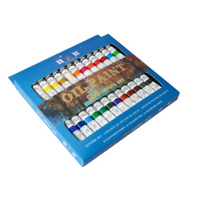 24colors art painting professional artist oil color paint set
