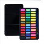 professional 36 colors soid watercolor paint set with tin box