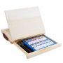 Art Supply 38pcs Wood Box Easel Acrylic Painting Set with Wood Palette for kids