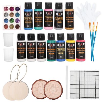 2022 high quantity professional Custom colors artist metallic acrylic paint set