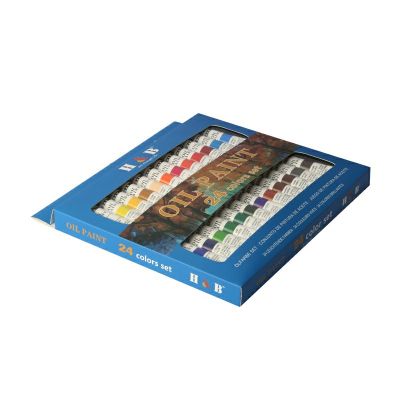 24colors canvas portrait painting oil based color paint set