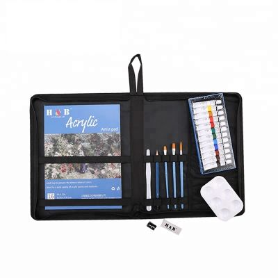 22pcs professional kids art acrylic paint wholesale brush set