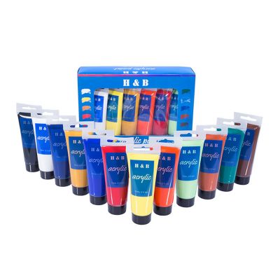 Non-Toxic DIY 75ml acrylic paint peinture acrylique set