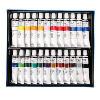 Uptodate buy 24color wholesale acrylic kit and artist acrylic paint colours set
