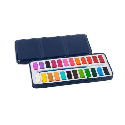 Custom ASTM D-4236 Certified 24 Colors Solid Watercolor Paint Set Watercolor Cake Set for Kids Painting